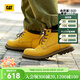 卡特（CAT）馬丁靴工裝靴男鞋經(jīng)典款Doubleday系列牛皮中幫防滑戶(hù)外靴子男 黃色P726447 42