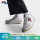FILA 斐樂(lè )1970女鞋老爹鞋2025秋季新款鞋子休閑鞋復古網(wǎng)球運動(dòng)鞋 雪白/南極灰-SA 37.5