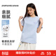 美特斯邦威短袖女夏季新款潮流簡(jiǎn)約寬松百搭圓領(lǐng)撞色水果印花T恤透氣 航線(xiàn)藍 S 155/80A