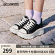 斯凱奇（Skechers）女鞋經(jīng)典百搭帆布鞋厚底增高休閑鞋軟底舒適透氣板鞋戶(hù)外鞋177435
