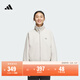 adidas加絨加厚休閑夾克外套女裝秋冬阿迪達斯官方輕運動(dòng)   礬土棕   M