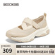 斯凱奇（Skechers）春夏網(wǎng)面透氣瑪麗珍百搭淺口單鞋加厚軟底休閑鞋177602