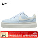 耐克（NIKE）女子休閑鞋NIKE COURT VISION運動(dòng)鞋DZ5394-400天藍白37.5