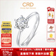 CRD克徠帝【現貨閃發(fā)】傳承鉆戒六爪結婚鉆石戒指女婚戒結婚求婚 傳承【G0831B】 【臻選】50分F-G色SI