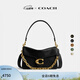 蔻馳（COACH）【明星同款】女士Chain TABBY 26號鏈帶單肩包斜挎包女包 B4/黑色