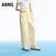 安奈兒（Annil）童裝女童全腰梭織單褲2026夏新款時尚百搭直筒褲透氣舒適純色