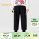 巴拉巴拉童裝女童長(cháng)褲兒童束腳褲秋褲子寬松 黑色90001 110 cm
