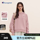 Champion冠軍加絨衛衣女2025秋季新款刺繡粉色秋冬連帽上衣保暖 豆沙粉 S