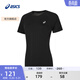 亞瑟士ASICS女子運動(dòng)T恤舒適透氣跑步運動(dòng)短袖 2032D117-001 黑色 M