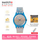 斯沃琪（Swatch）瑞士26年新款博物館聯(lián)名變色手表 潮流生日禮物男女石英表莫奈