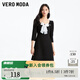 VEROMODA連衣裙秋冬甜美小個(gè)子紅色法式小香風(fēng)3361022 S59黑色 160/80A/S