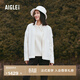 AIGLE艾高經(jīng)典款ACW22WFLE011女士戶(hù)外保暖全拉鏈抓絨衣休閑外套 粉白色 AG041 S