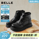百麗（Belle）厚底增高雪地靴女冬季新款商場(chǎng)同款保暖魔術(shù)貼東北靴E8R1DDD5 黑色 38