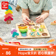 Hape拼圖玩具 木質(zhì)立體字母數字認知小抓手拼圖幼兒學(xué)習拼圖男孩女孩 蒙氏早教數字形狀拼圖3-6Y