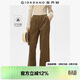 佐丹奴褲子女春季新款純棉松緊腰休閑闊腿褲燈芯絨長(cháng)褲女13415773
