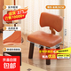 小凳子家用矮凳實(shí)木板凳客廳沙發(fā)凳軟包小椅子木凳子中古風(fēng)矮凳 大號【靠背凳】橙色 坐高28CM