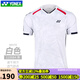 YONEX新款尤尼克斯羽毛球服速干短袖透氣yy運動(dòng)比賽服T恤上衣 110084白色 男款 L