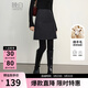 晚白【新品】小個(gè)子短款羊毛半身裙冬款高級感百搭顯瘦毛呢短裙 深灰色 M