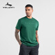 沃蘭迪2026新品美式運動(dòng)短袖t恤吸濕排汗透氣速干圓領(lǐng)休閑大碼男上衣 森綠 S