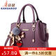 袋鼠（KANGAROO）中年時(shí)尚女包2026潮韓版女士手提包軟皮單肩包斜挎媽媽包送禮物 紫色