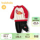 巴拉巴拉童裝衣服寶寶周歲禮服套裝嬰兒拜年服新中式喜慶可愛(ài)萌趣