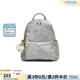 百思圖秋商場(chǎng)新款通勤大容量雙肩背包書(shū)包短途旅行包女TY063CX5 銀灰色TY063CX5 F