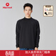 土撥鼠（Marmot）Mt.RashGuard 男款輕量戶(hù)外運動(dòng)圓領(lǐng)長(cháng)袖T恤 吸濕速干   黑色 L