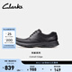 Clarks其樂(lè )科崔系列男鞋經(jīng)典牛皮厚底皮鞋低幫舒適休閑皮鞋 黑色 261373858 【光面款】 41
