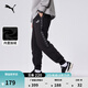 彪馬（PUMA）加絨保暖加厚運動(dòng)長(cháng)褲男女新款冬季休閑針織褲691017 黑色-01 M (175/74A)
