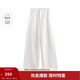 茵曼【商場(chǎng)同款】老錢(qián)風(fēng)白色闊腿褲2025秋季女裝新款休閑寬松長(cháng)褲 珍珠白 27