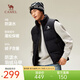駱駝面包羽絨背心馬甲男女保暖戶(hù)外運動(dòng)潮流外套秋冬羽絨馬夾外套 幻影黑 男女同款013D L