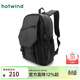 熱風(fēng)（Hotwind）秋季新款男士涂層雙肩包戶(hù)外運動(dòng)出游大容量純色背包 01黑色 F