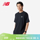 NEW BALANCE NB官方夏季男款運動(dòng)休閑百搭純色打底圓領(lǐng)上衣短袖T恤 BK MT41509 2XL