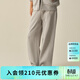 ELAND衣戀休閑褲女直筒褲寬松純棉長(cháng)褲子新款 中灰色(18)M/Grey M /165