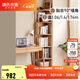 源氏木語(yǔ)實(shí)木轉角書(shū)架墻角置物架家用書(shū)柜多層收納架落地三角柜 【3】(原木色)高1.74米轉角書(shū)架