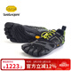 Vibram五指鞋男女 晨跑夜跑運動(dòng)鞋跑酷健身赤足鞋跑步鞋KMD EVO 黑色男款 42