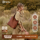 Del Sur/黛蘇托特包女單肩真皮通勤大容量阿根廷進(jìn)口植鞣頭層牛皮 Puna mini小號-堅木棕