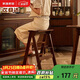 家逸實(shí)木梯凳家用梯子凳子二合一多功能高凳子椅子折疊兩用三步梯