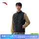 安踏（ANTA）男羽絨馬甲丨男款冬季保暖羽絨服百搭休閑棉服跑步運動(dòng)外套 基礎黑-1 L