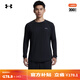 安德瑪（Under Armour）DFO男子圓領(lǐng)運動(dòng)休閑長(cháng)袖T恤1302355 黑色001 XL