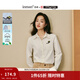 茵曼2025秋冬女裝新款|米雷系列萌寵刺繡磨毛純棉襯衫長(cháng)袖襯衣 米白色 XL