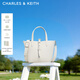 CHARLES&KEITH簡(jiǎn)約通勤手提水桶包菜籃子包生日禮物送女友CK2-10151518 Cream奶白色 S