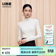 LIME朗姿/LIME萊茵商場(chǎng)同款超細羊毛零壓TEC可機洗加厚無(wú)縫針織打底 本白色厚款半高領(lǐng)（TEC） M