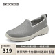 斯凱奇（Skechers）女鞋冬季軟底百搭休閑鞋厚底加絨一腳蹬健步鞋輕便運動(dòng)鞋124676