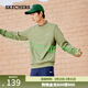 斯凱奇（Skechers）男女同款針織圓領(lǐng)衛衣L323U122 鉻綠色/01MX M