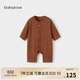 babylove【縱享絲柔】嬰兒連體衣春秋季羊毛衣服寶寶哈衣居家睡衣打底衣