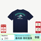 MITCHELL & NESSNBA球隊系列男士短袖夏裝T恤半袖女裝上衣 情侶上衣 達拉斯獨行俠 海軍藍 XL