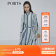 PORTS寶姿商場(chǎng)同款新品女裝條紋襯衫連衣裙LL8D189KFB027 丈青條紋 XS (2)
