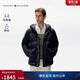 Tommy Hilfiger【戶(hù)外防水】秋冬男撞色門(mén)襟大口袋加厚保暖連帽羽絨服外套