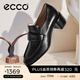 愛(ài)步（ECCO）樂(lè )福鞋女 商務(wù)優(yōu)雅淺口正裝單鞋粗跟高跟鞋女 型塑291903 黑色29190301001 37